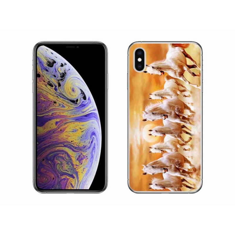 Gélový obal mmCase na mobil iPhone XS Max - kone 2