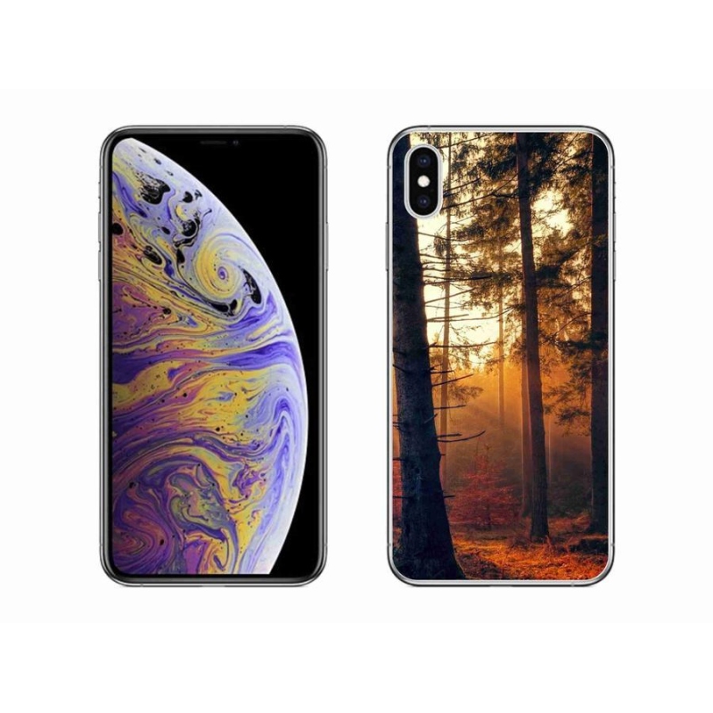 Gélový obal mmCase na mobil iPhone XS Max - les