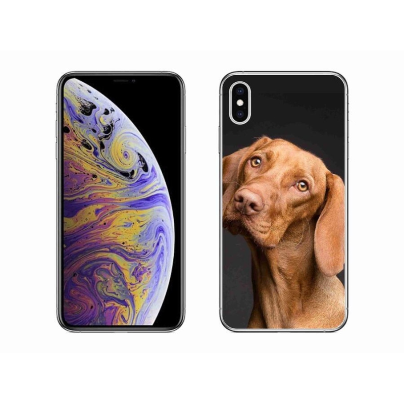 Gélový obal mmCase na mobil iPhone XS Max - maďarský stavač