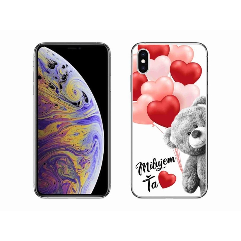 Gélový obal mmCase na mobil iPhone XS Max - milujem Ťa sk