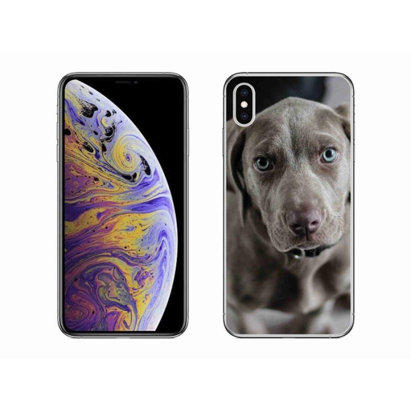 Gélový obal mmCase na mobil iPhone XS Max - weimarský stavač