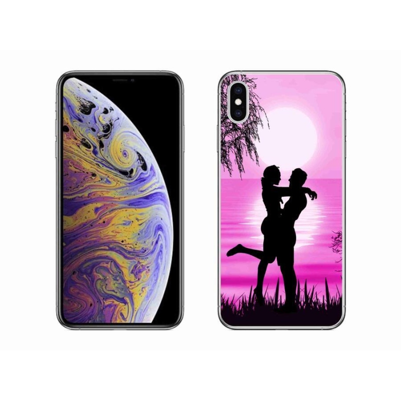 Gélový obal mmCase na mobil iPhone XS Max - západ slnka