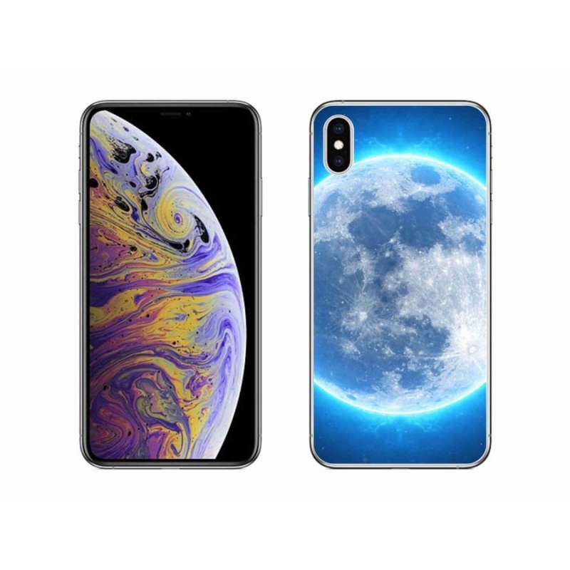 Gélový obal mmCase na mobil iPhone XS Max - zemegule