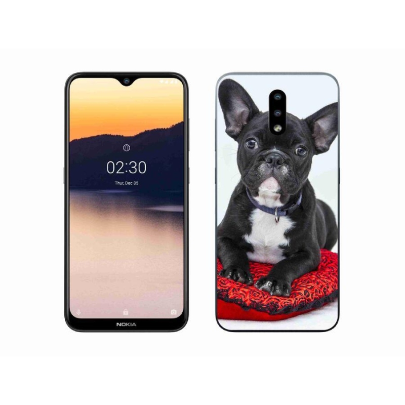 Gélový obal mmCase na mobil Nokia 2.3 - buldog