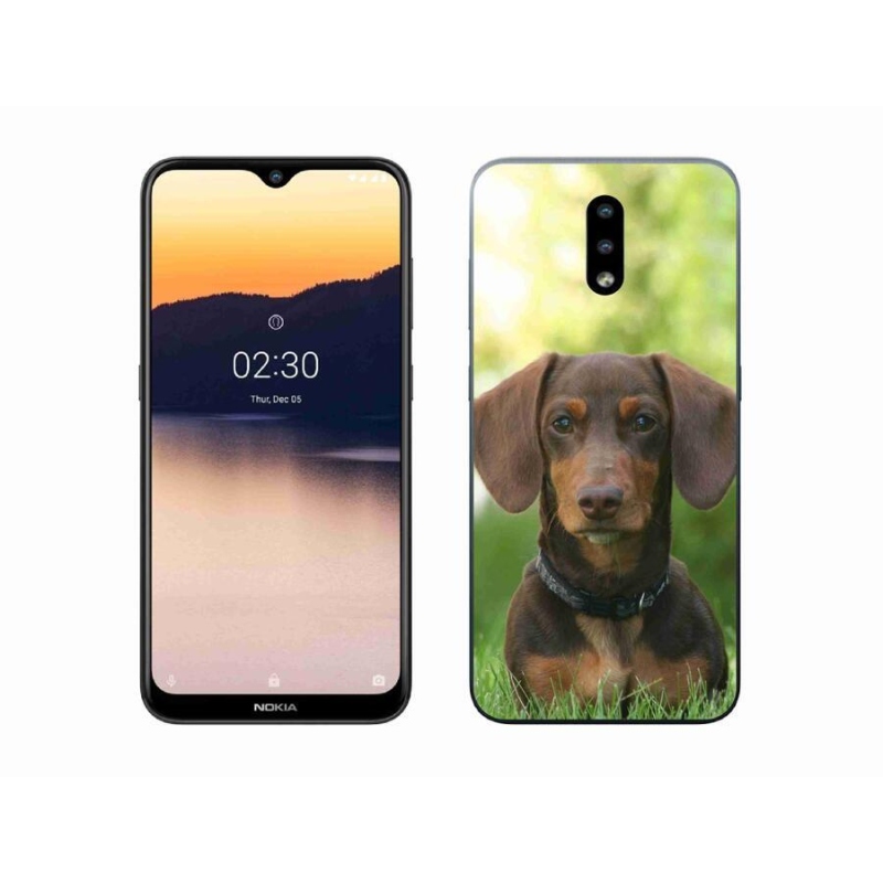 Gélový obal mmCase na mobil Nokia 2.3 - hnedý jazvečík