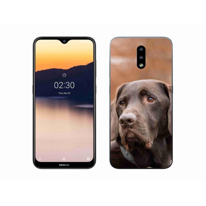 Gélový obal mmCase na mobil Nokia 2.3 - hnedý labrador