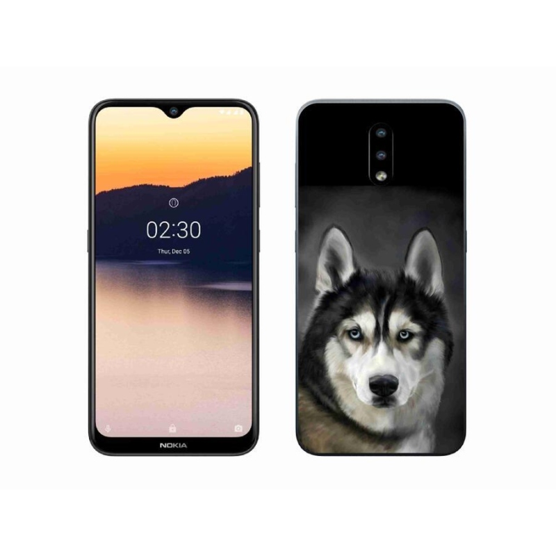 Gélový obal mmCase na mobil Nokia 2.3 - husky