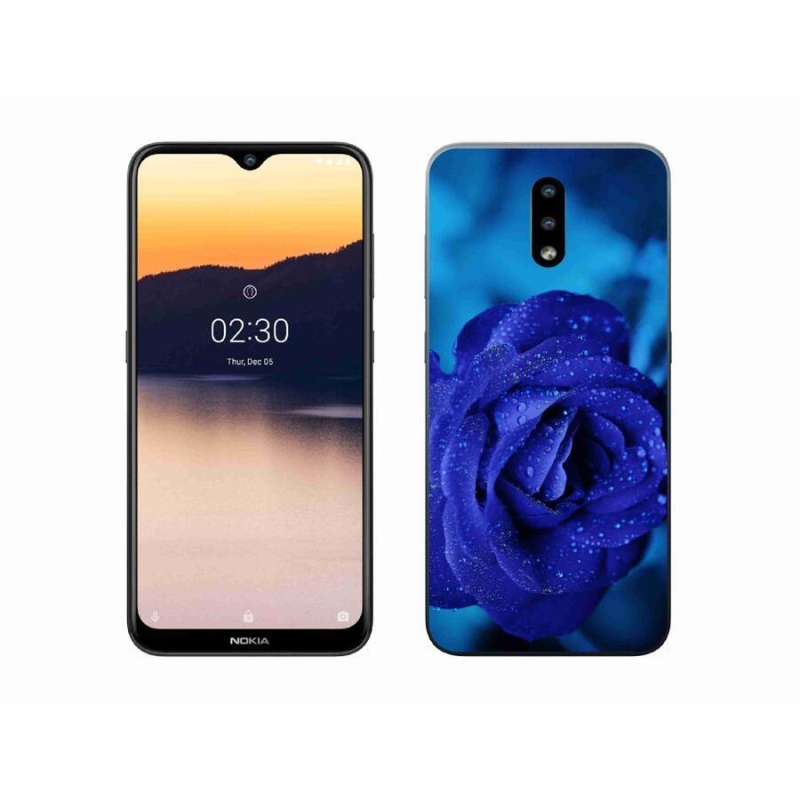 Gélový obal mmCase na mobil Nokia 2.3 - modrá ruža