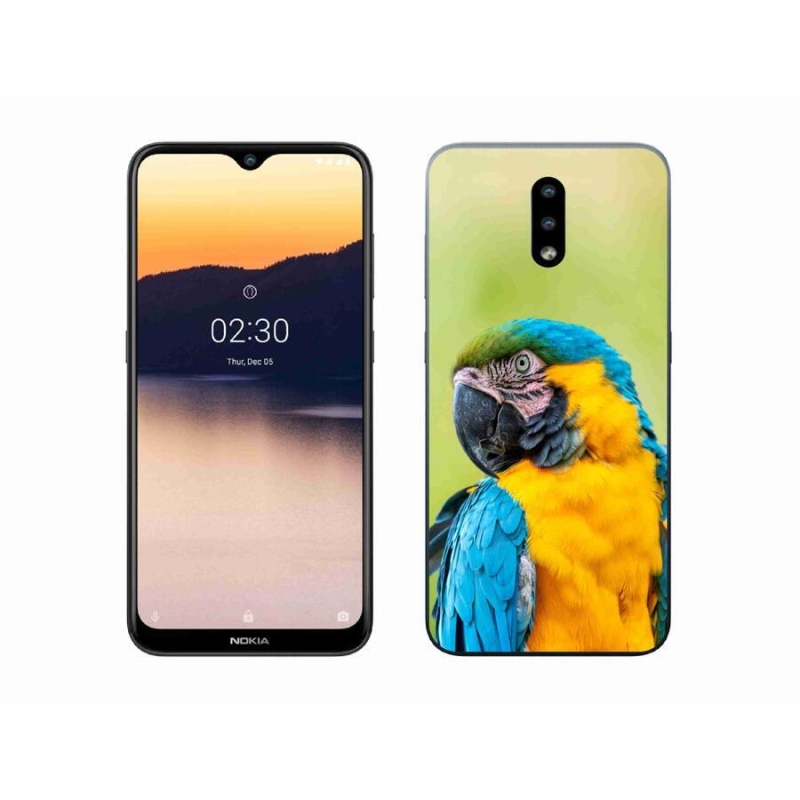 Gélový obal mmCase na mobil Nokia 2.3 - papagáj ara 2