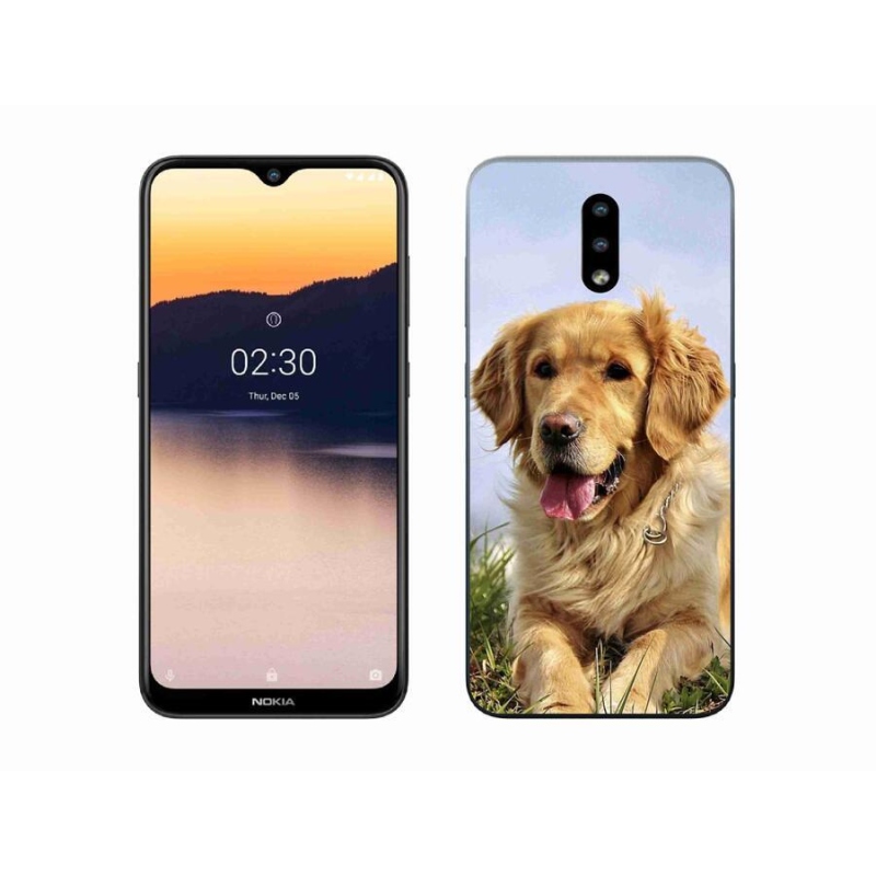 Gélový obal mmCase na mobil Nokia 2.3 - zlatý retriever