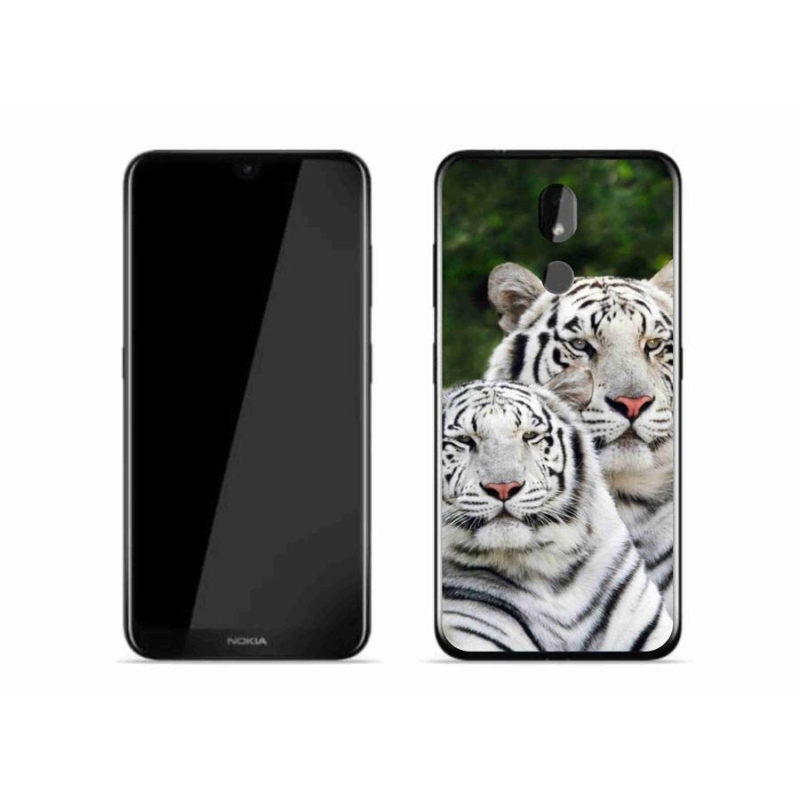 Gélový obal mmCase na mobil Nokia 3.2 - bieli tigre