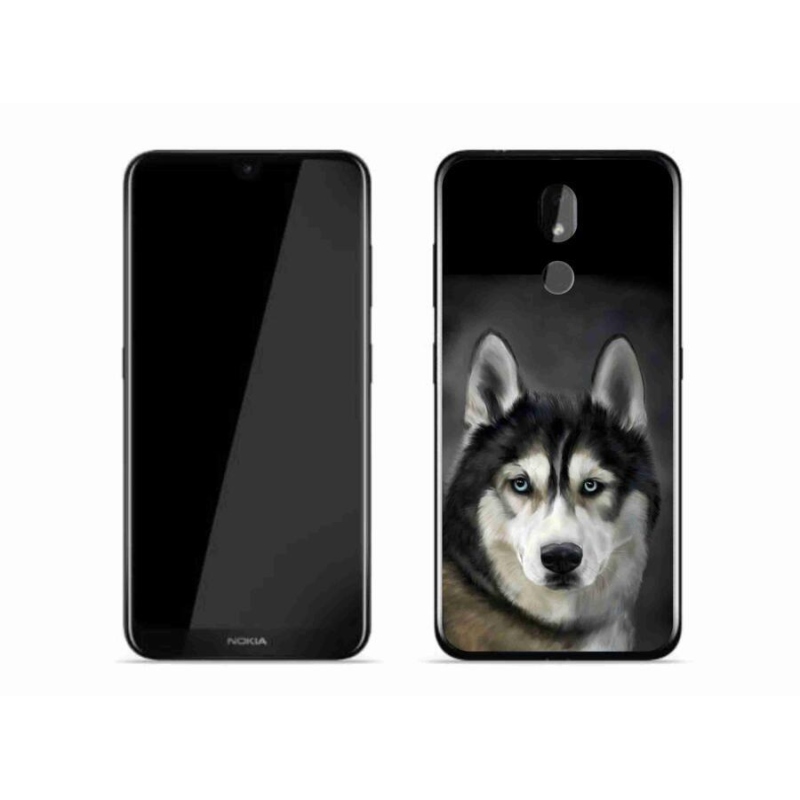 Gélový obal mmCase na mobil Nokia 3.2 - husky