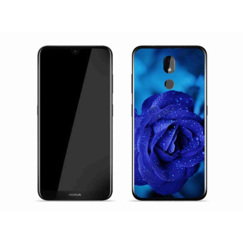 Gélový obal mmCase na mobil Nokia 3.2 - modrá ruža