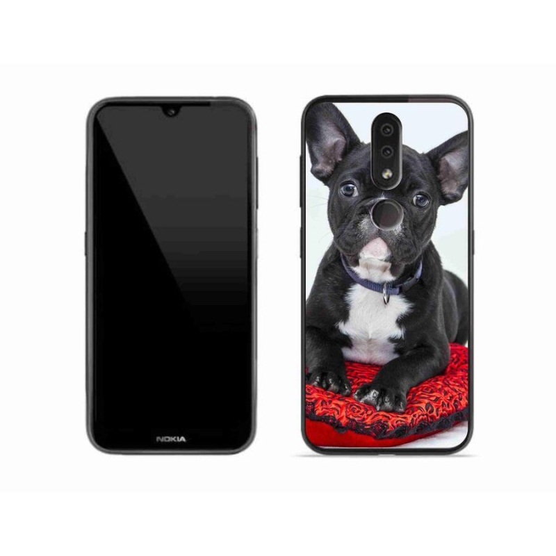 Gélový obal mmCase na mobil Nokia 4.2 - buldog