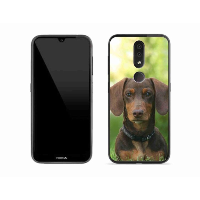 Gélový obal mmCase na mobil Nokia 4.2 - hnedý jazvečík