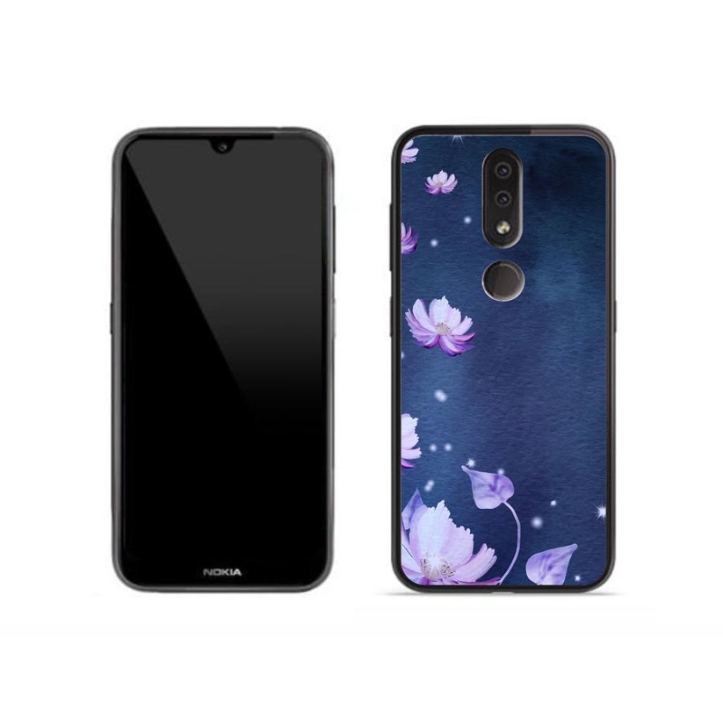 Gélový obal mmCase na mobil Nokia 4.2 - padajúce kvety