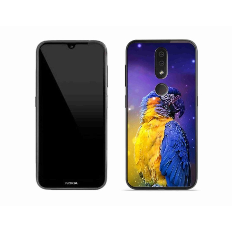 Gélový obal mmCase na mobil Nokia 4.2 - papagáj ara 1