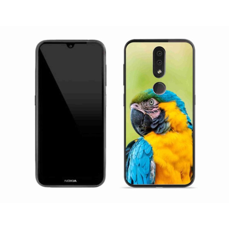 Gélový obal mmCase na mobil Nokia 4.2 - papagáj ara 2