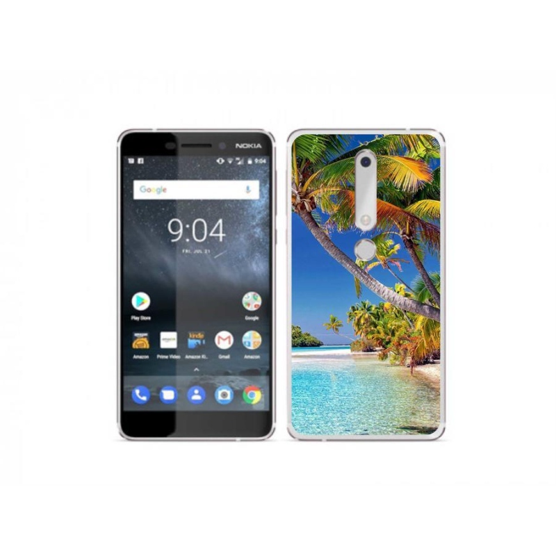 Gélový obal mmCase na mobil Nokia 6.1 - morská pláž