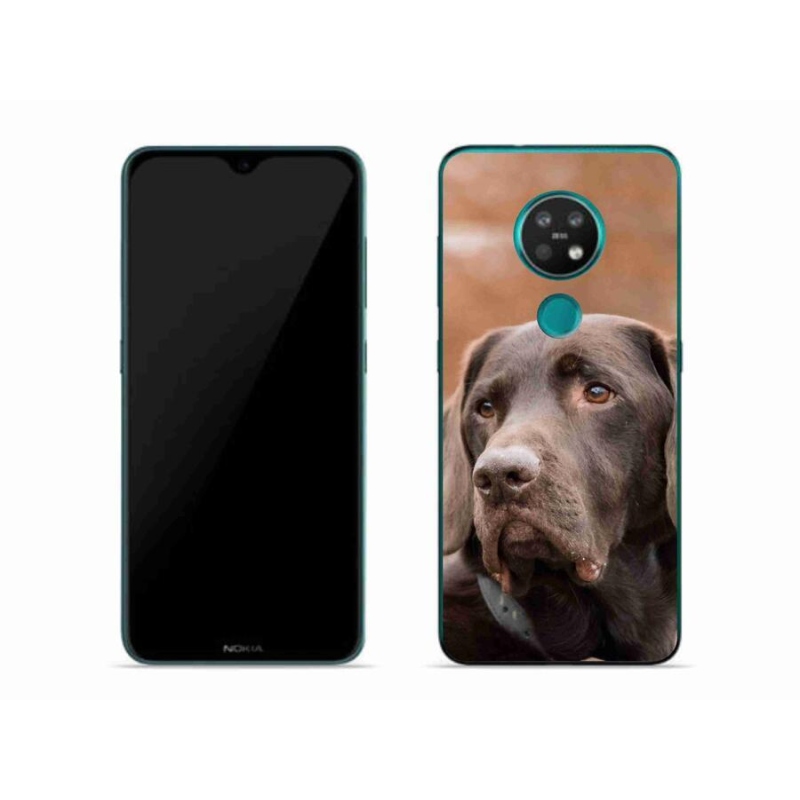 Gélový obal mmCase na mobil Nokia 6.2 - hnedý labrador