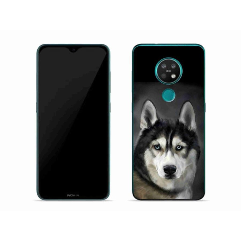 Gélový obal mmCase na mobil Nokia 6.2 - husky