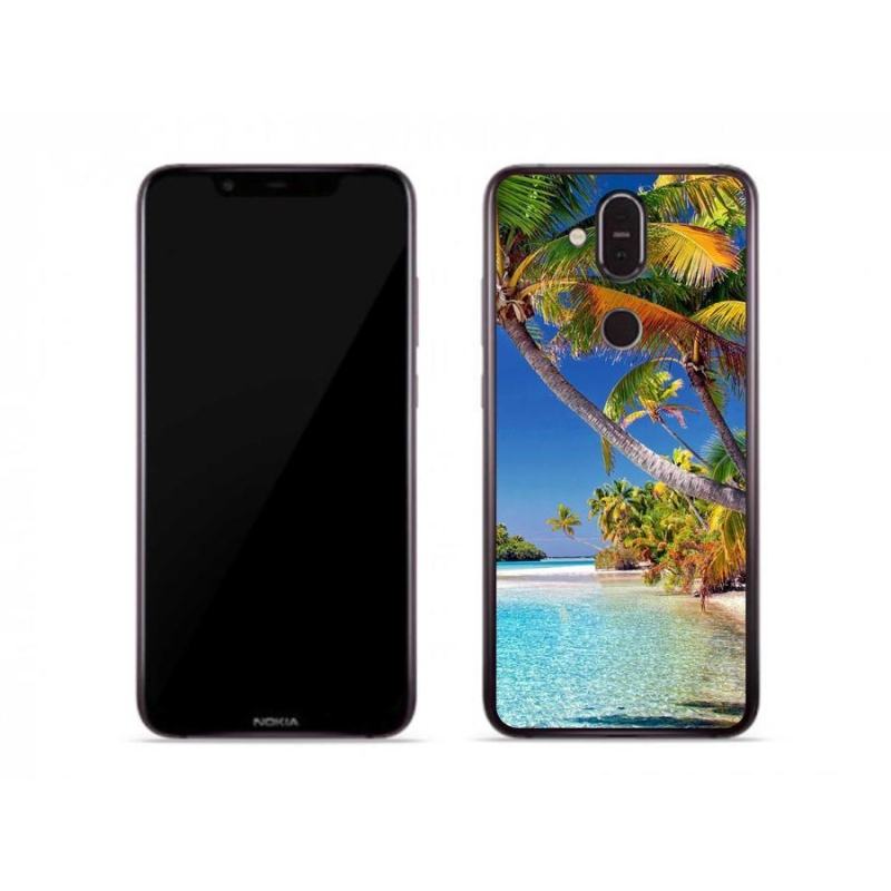 Gélový obal mmCase na mobil Nokia 7.1 Plus - morská pláž