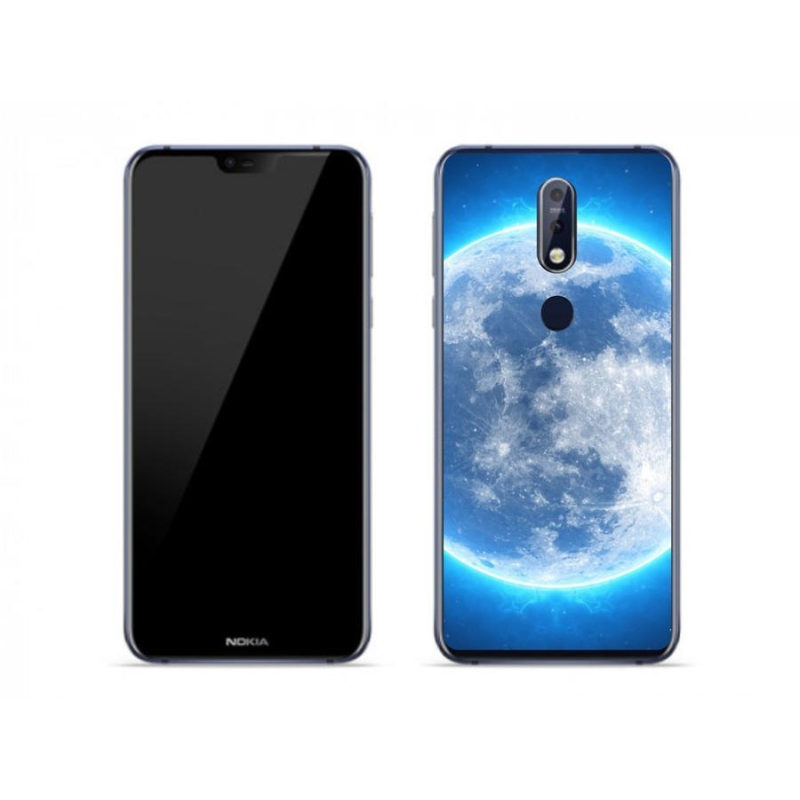 Gélový obal mmCase na mobil Nokia 7.1 - zemegule