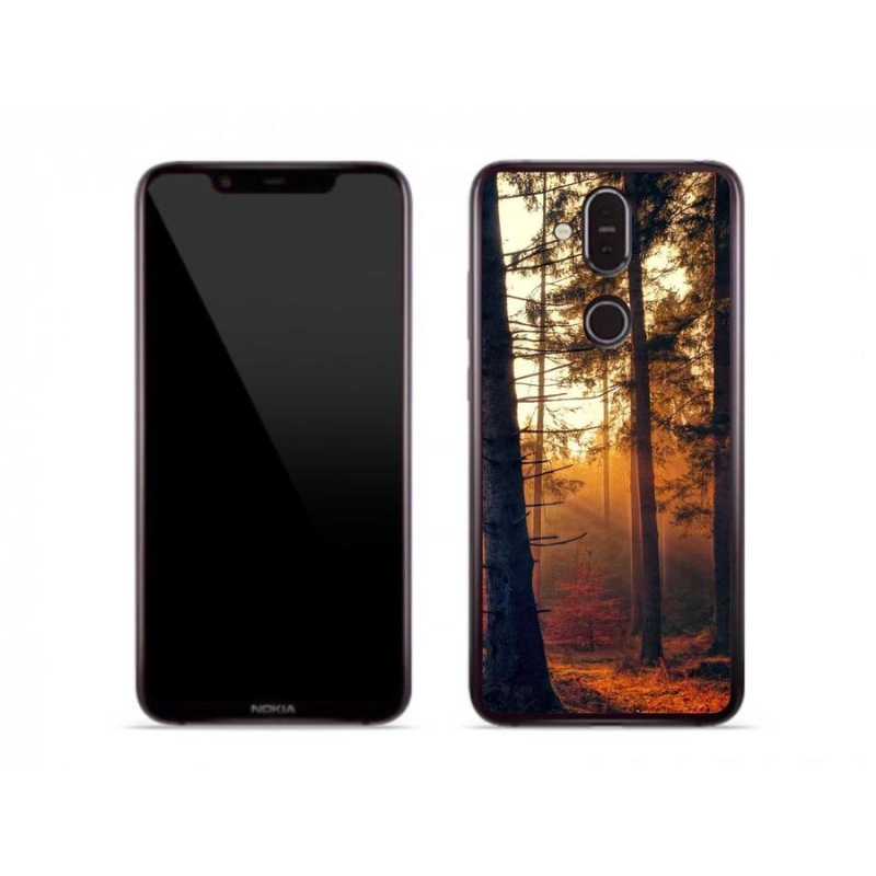 Gélový obal mmCase na mobil Nokia 8.1 - les