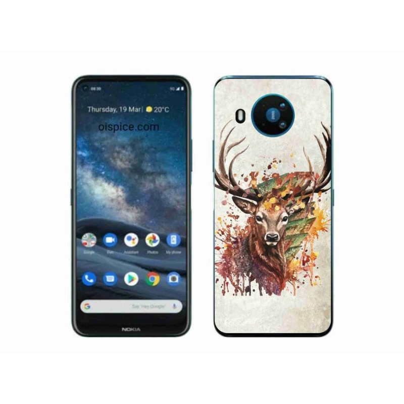 Gélový obal mmCase na mobil Nokia 8.3 5G - jeleň 1