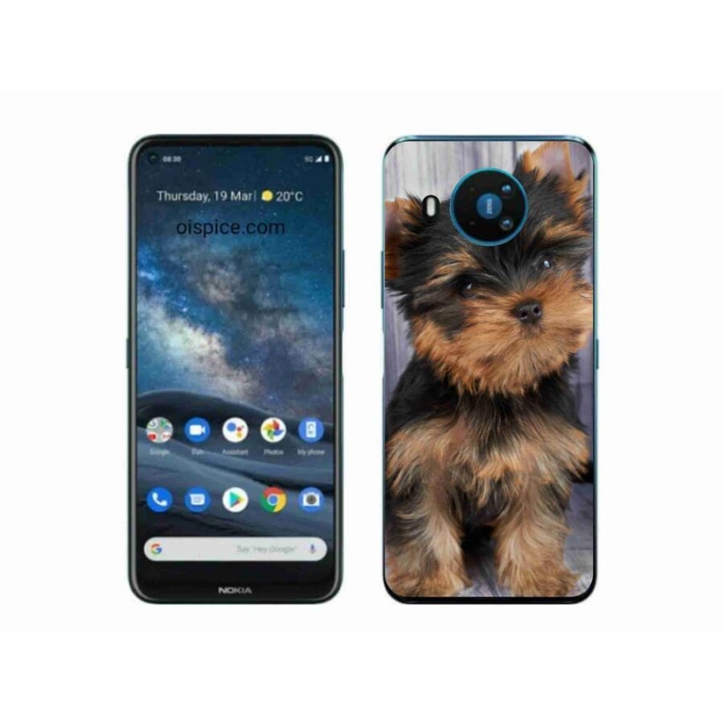 Gélový obal mmCase na mobil Nokia 8.3 5G - jorkšír 9