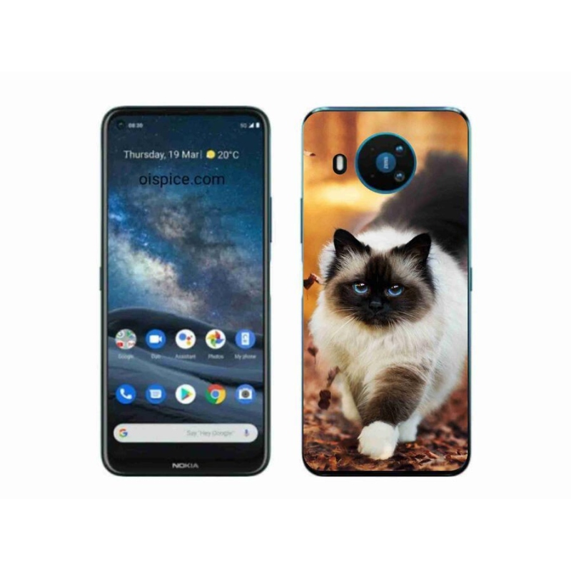 Gélový obal mmCase na mobil Nokia 8.3 5G - mačka 1