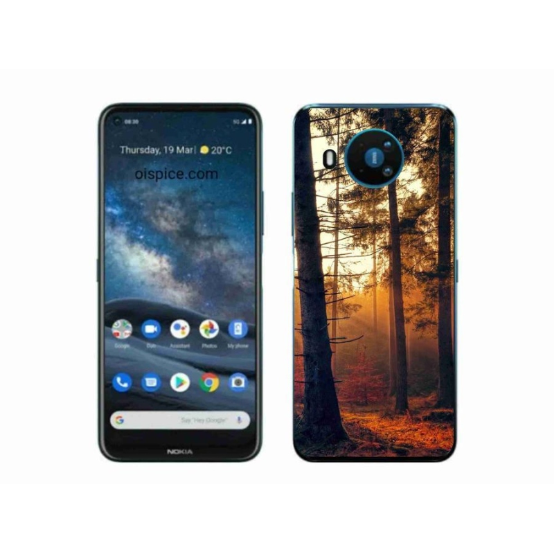 Gélový obal mmCase na mobil Nokia 8.3 5G - les