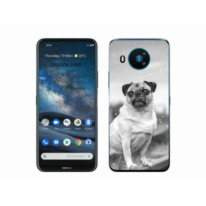 Gélový obal mmCase na mobil Nokia 8.3 5G - mops