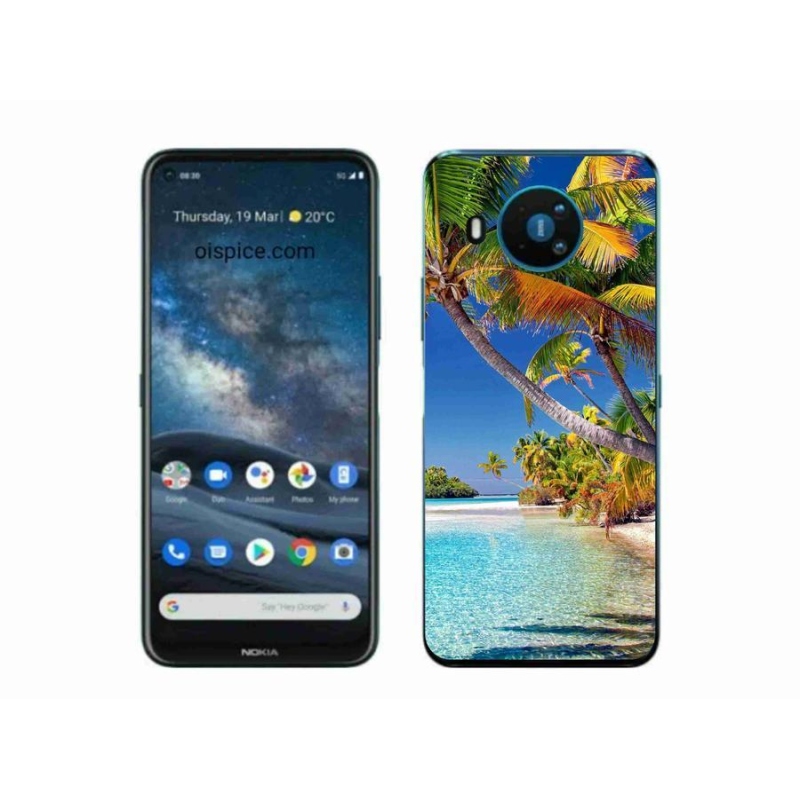 Gélový obal mmCase na mobil Nokia 8.3 5G - morská pláž