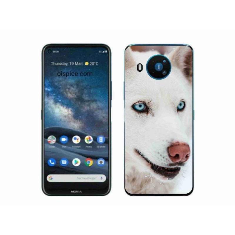 Gélový obal mmCase na mobil Nokia 8.3 5G - psie pohľad