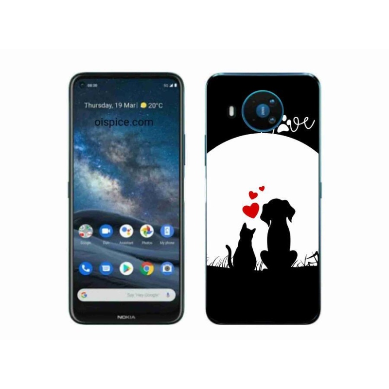 Gélový obal mmCase na mobil Nokia 8.3 5G - zvieracie láska