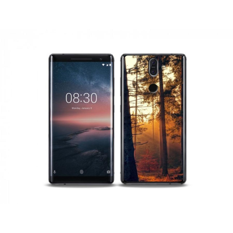 Gélový obal mmCase na mobil Nokia 8 Sirocco - les