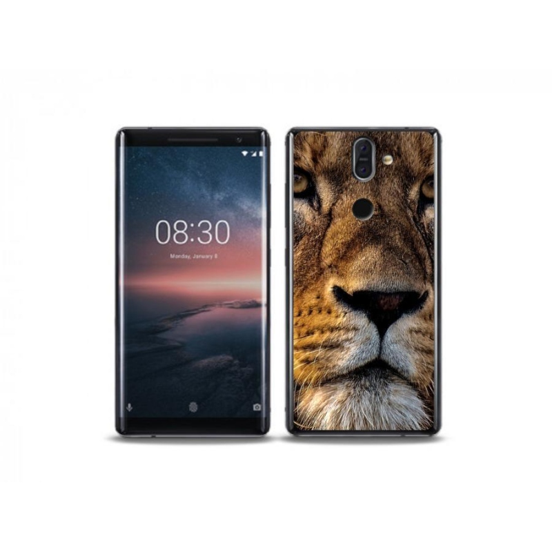 Gélový obal mmCase na mobil Nokia 8 Sirocco - lev