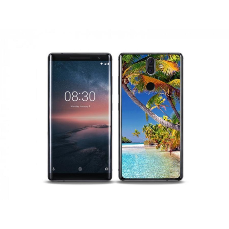 Gélový obal mmCase na mobil Nokia 8 Sirocco - morská pláž