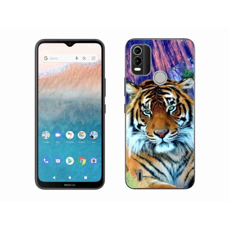 Gélový obal mmCase na mobil Nokia C21 Plus - tiger