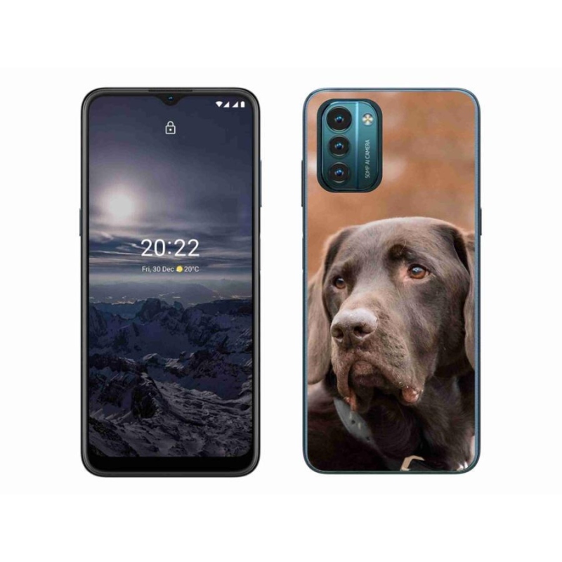 Gélový obal mmCase na mobil Nokia G11/G21 - hnedý labrador