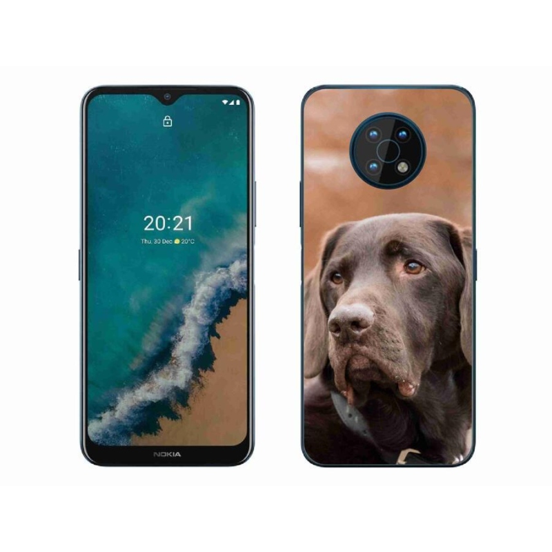 Gélový obal mmCase na mobil Nokia G50 - hnedý labrador