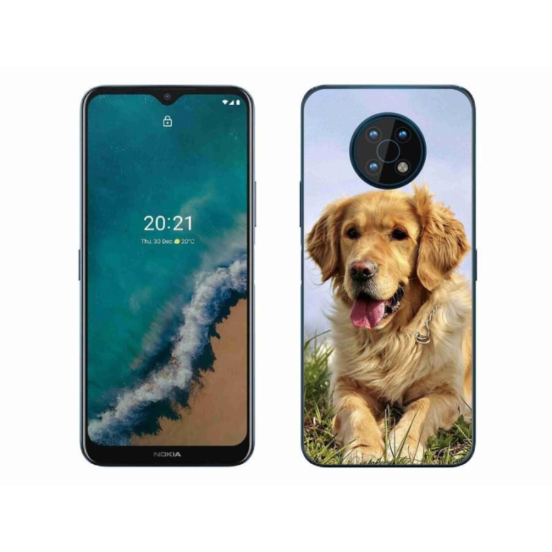 Gélový obal mmCase na mobil Nokia G50 - zlatý retriever