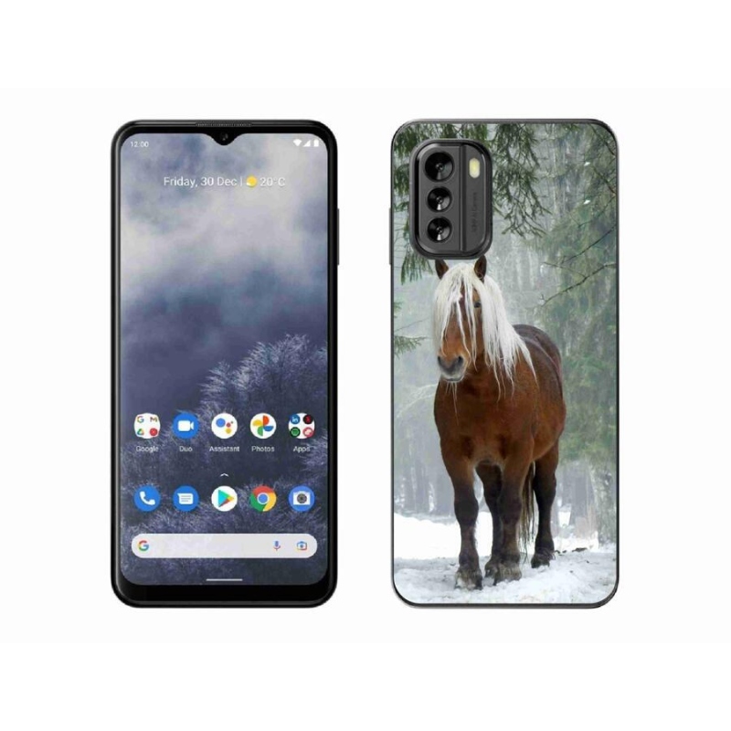 Gélový obal mmCase na mobil Nokia G60 5G - kôň v lese