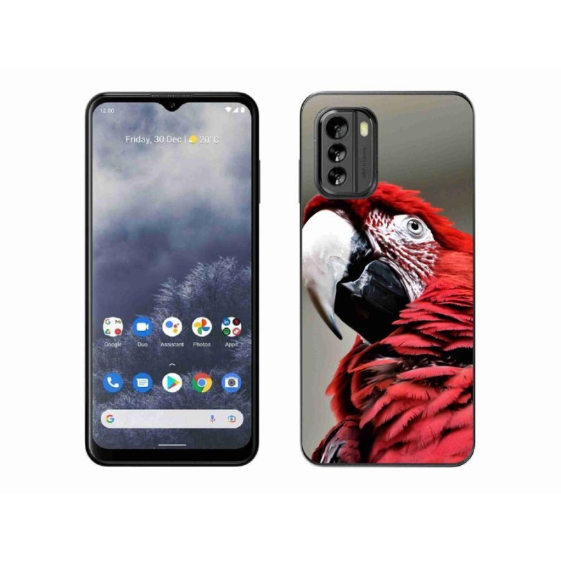 Gélový obal mmCase na mobil Nokia G60 5G - papagáj ara červený