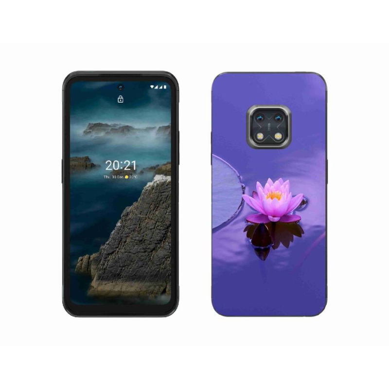 Gélový obal mmCase na mobil Nokia XR20 - kvet na hladine