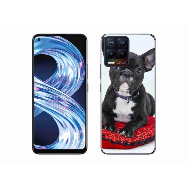 Gélový obal mmCase na mobil Realme 8 4G - buldog