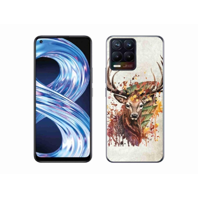 Gélový obal mmCase na mobil Realme 8 Pro - jeleň 1