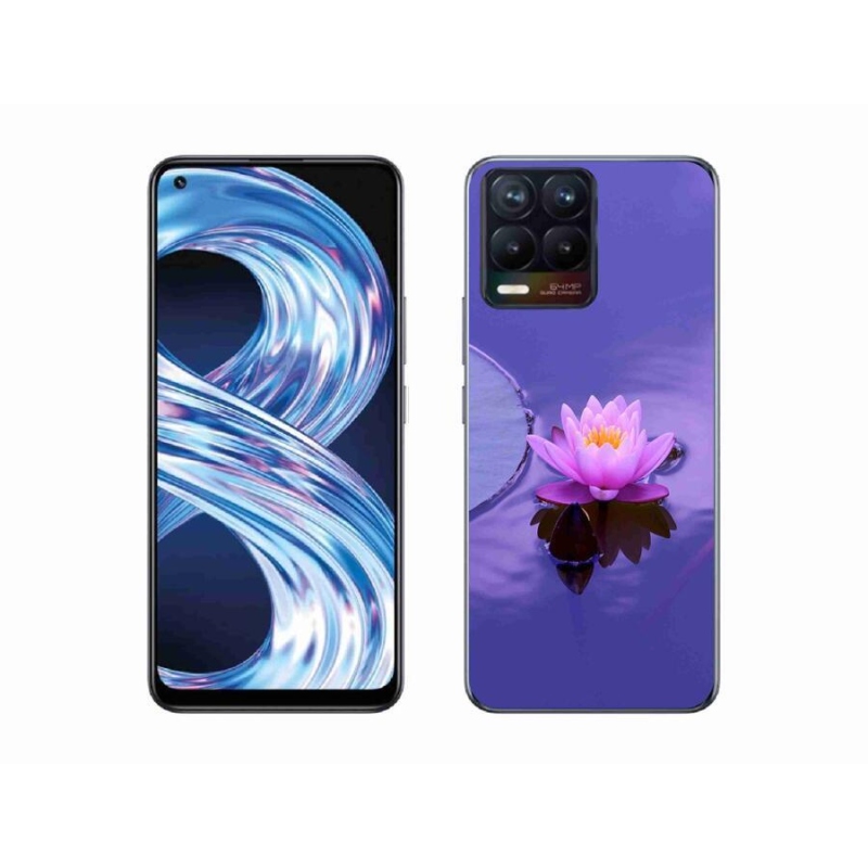 Gélový obal mmCase na mobil Realme 8 Pro - kvet na hladine