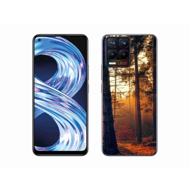 Gélový obal mmCase na mobil Realme 8 Pro - les
